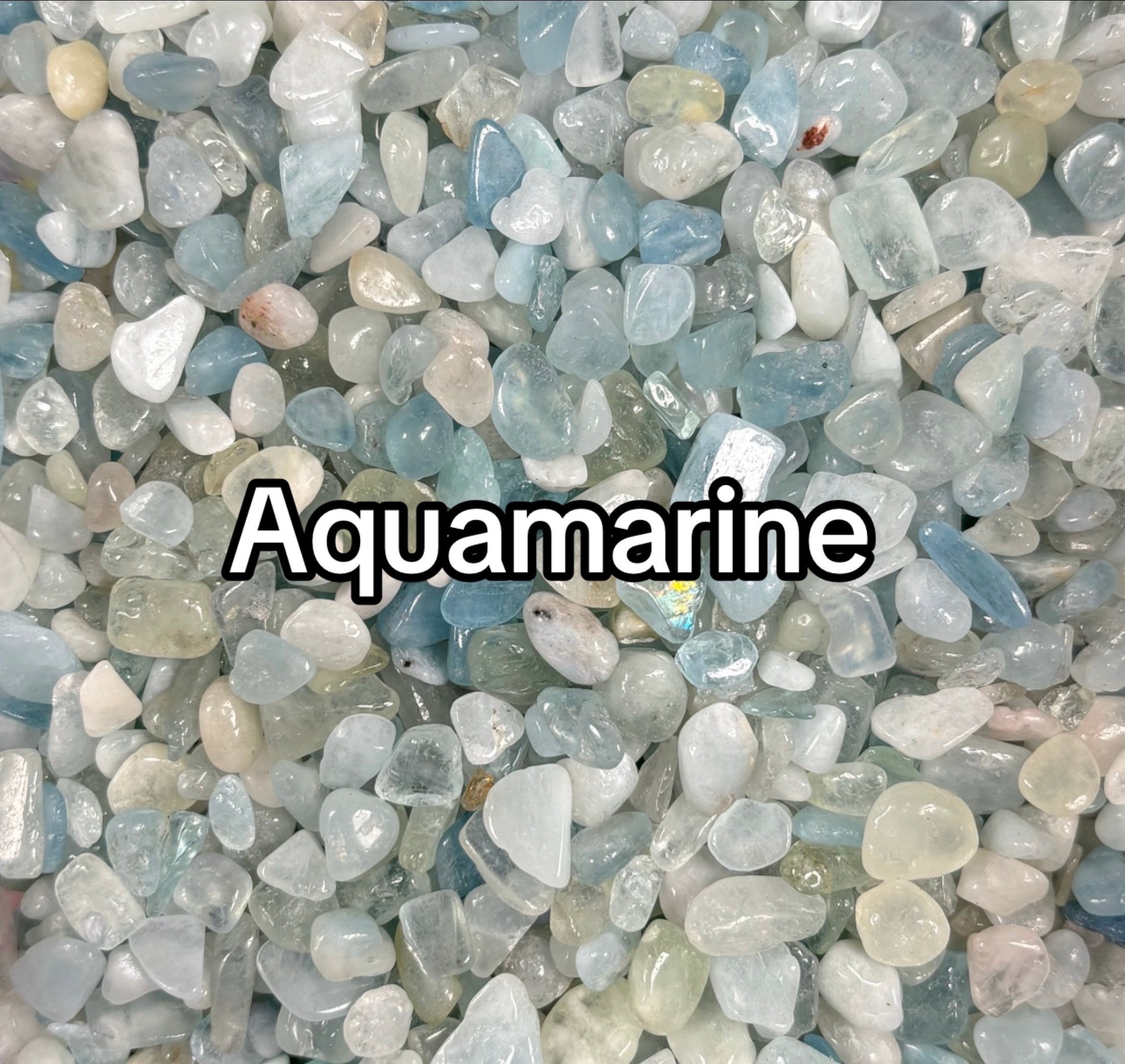 Aquamarine Crystal Chips