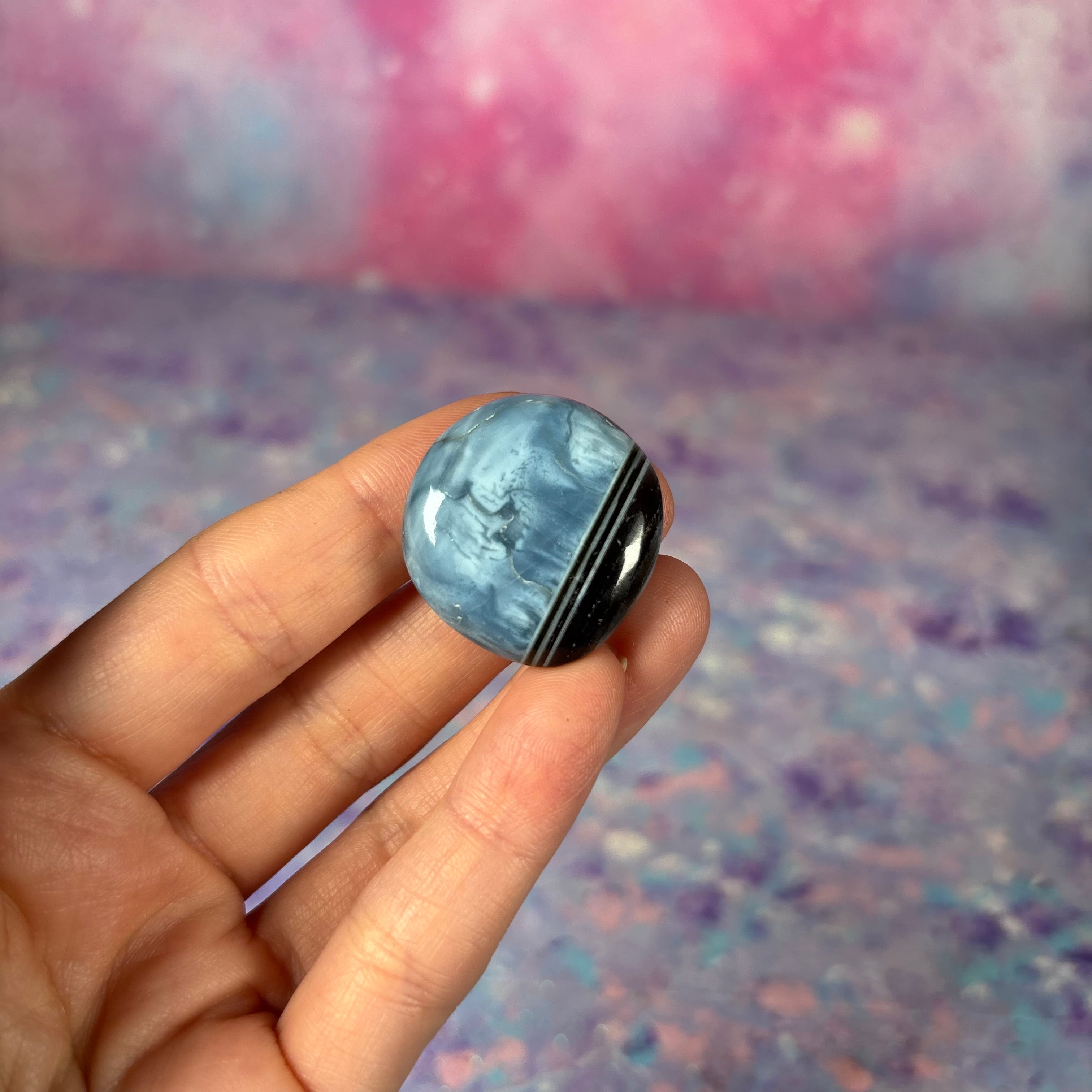 Blue Opal Mini Flat Palm Misfit