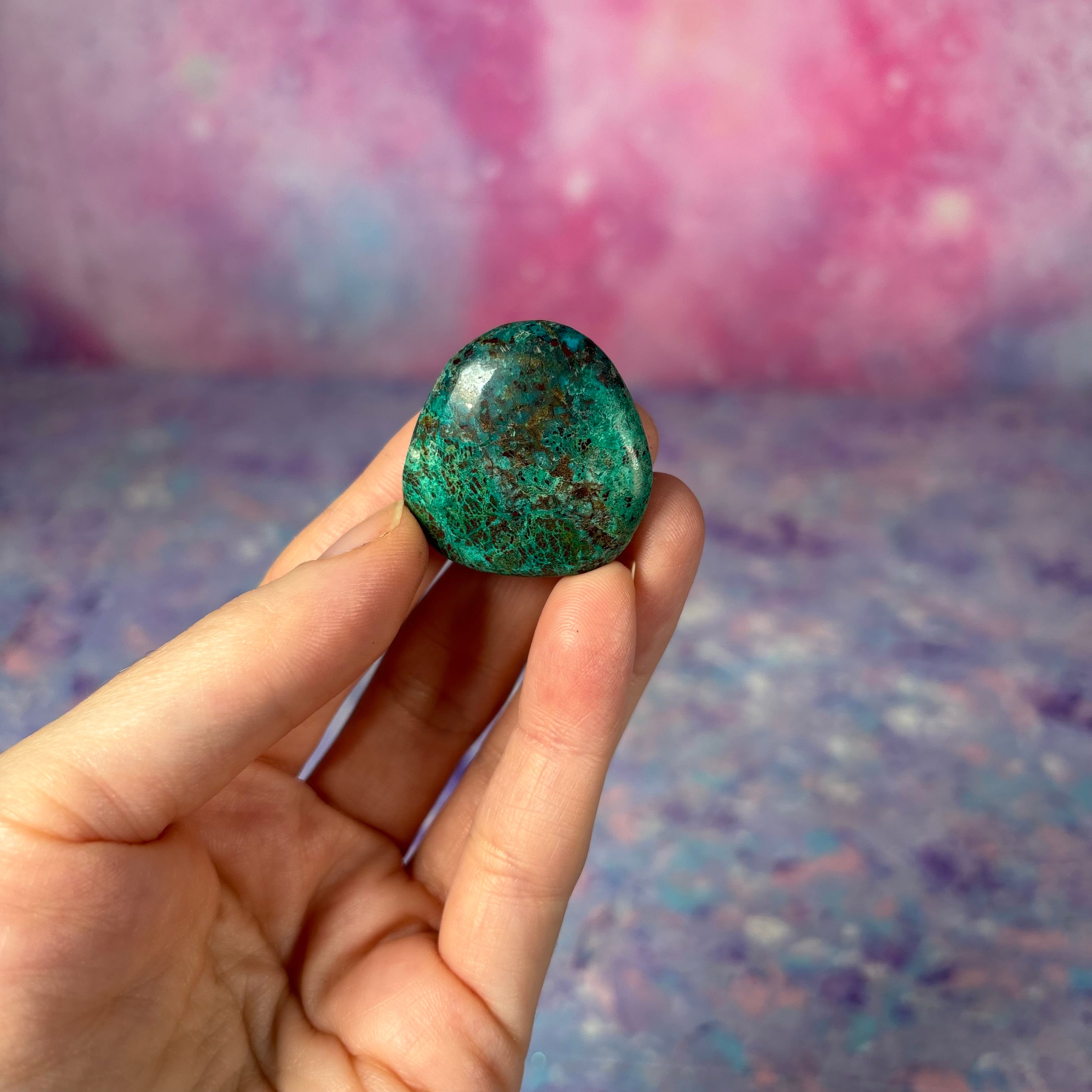 Malachite Mini Flat Palm Misfit