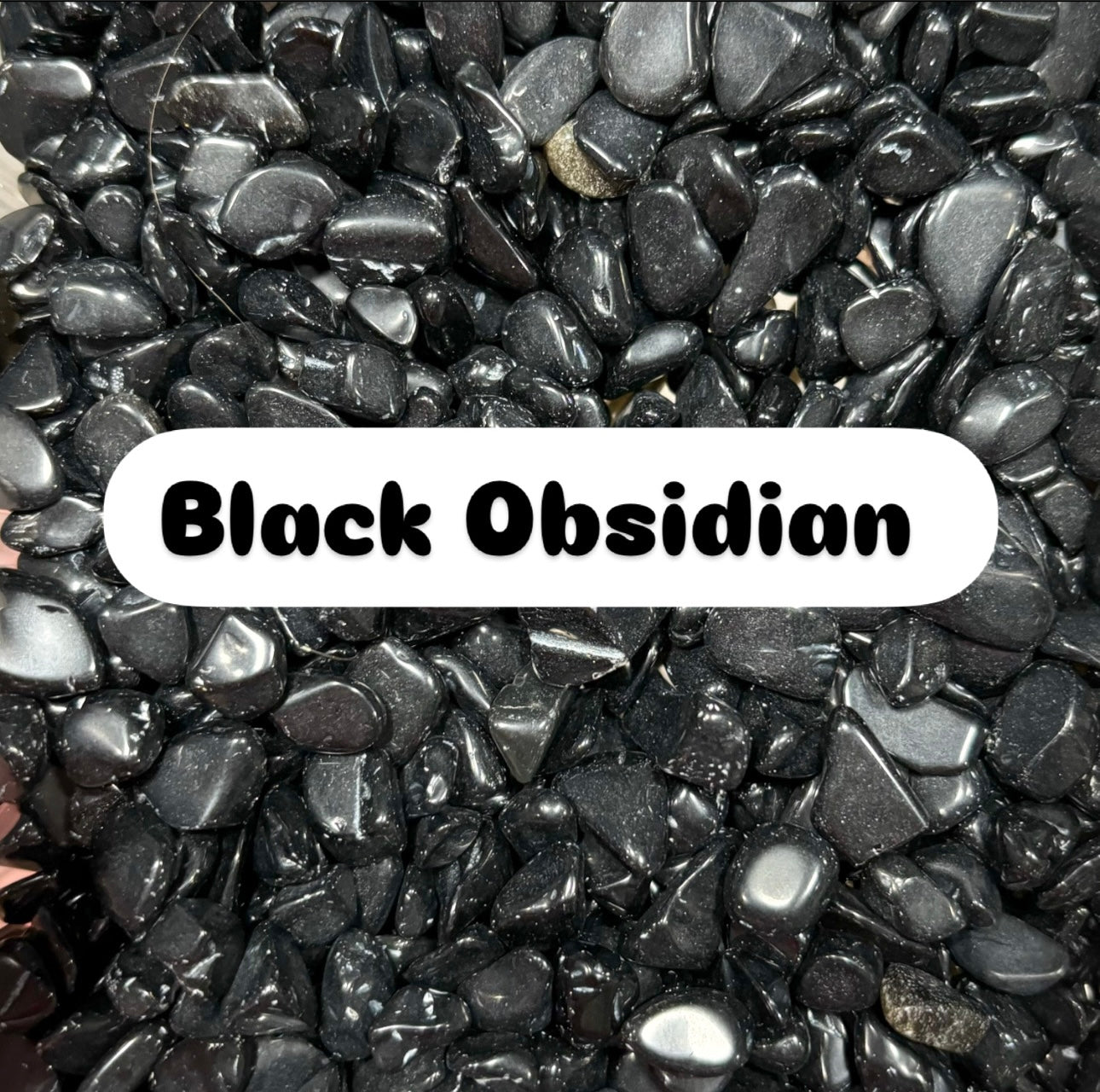 Black Obsidian Crystal Chips