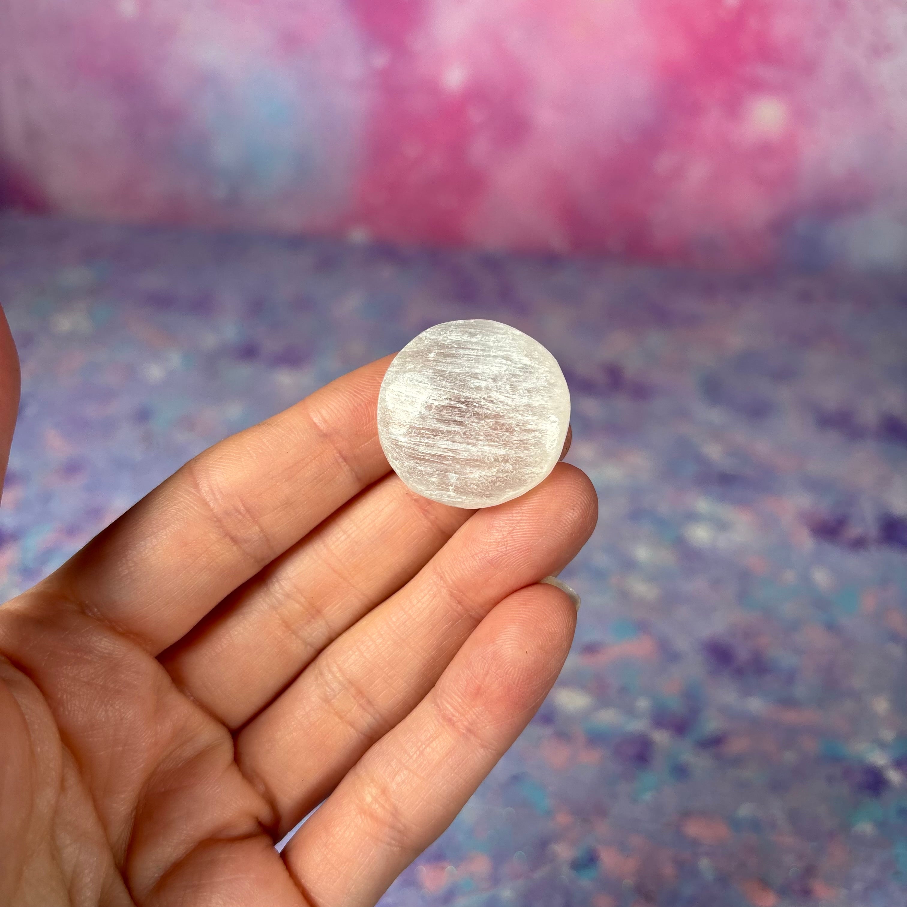 Selenite Mini Flat Palm