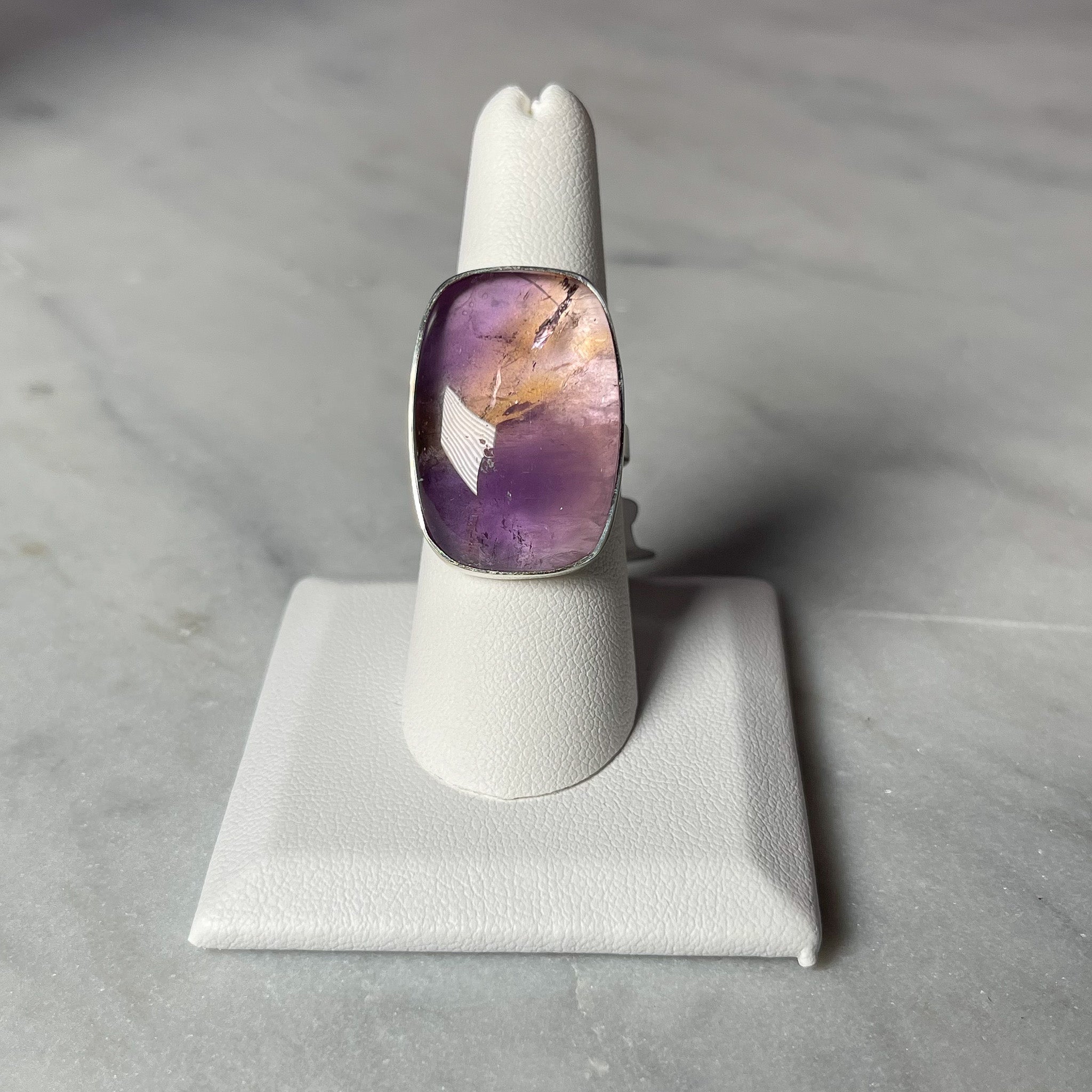 Ametrine Sterling Silver Adjustable Rings 46K