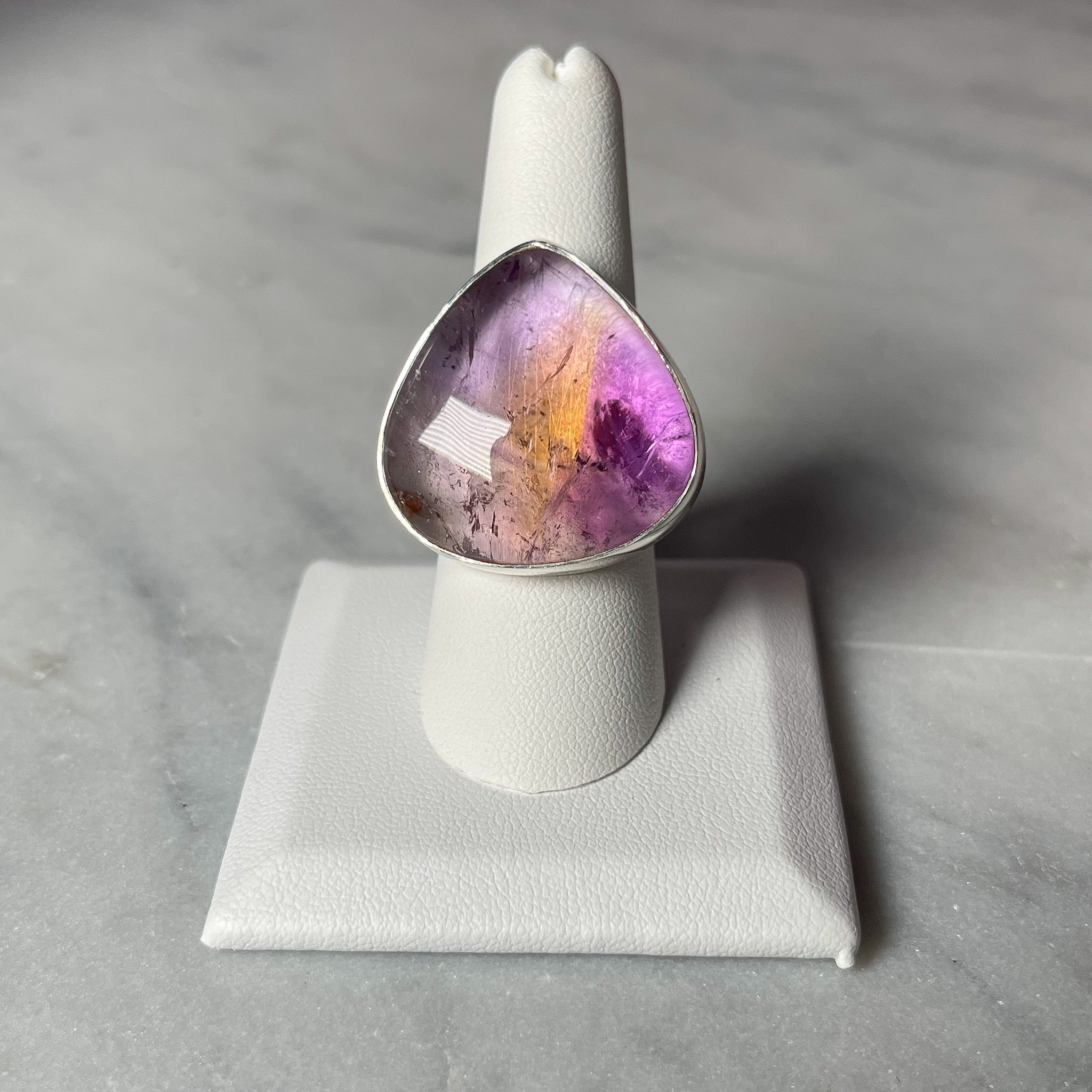 Ametrine Sterling Silver Adjustable Rings 58b