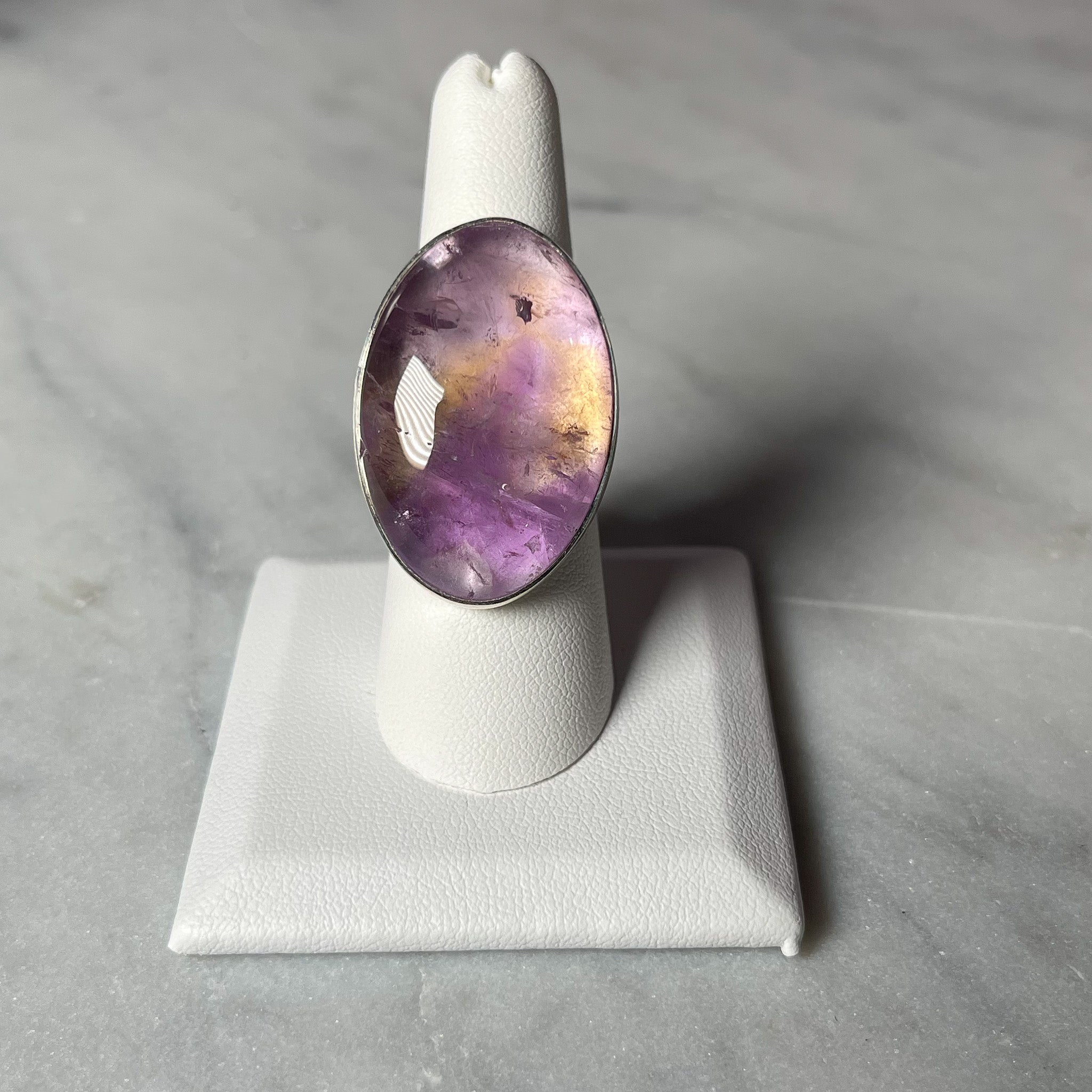 Ametrine Sterling Silver Adjustable Rings 62B