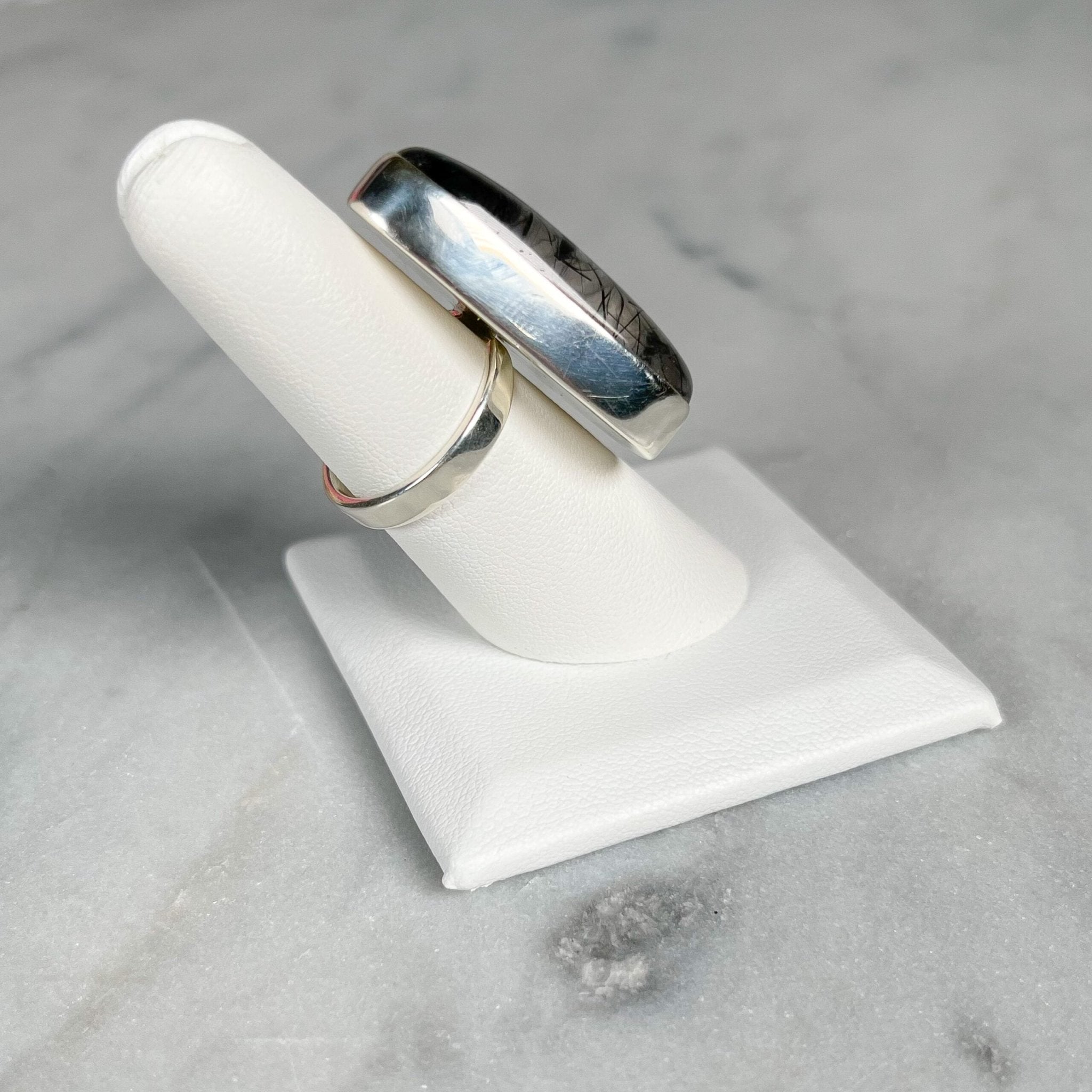 Black Rutile Sterling Silver Adjustable